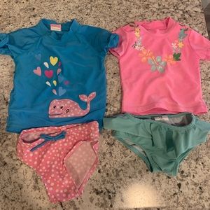 12 month baby girl swim bundle